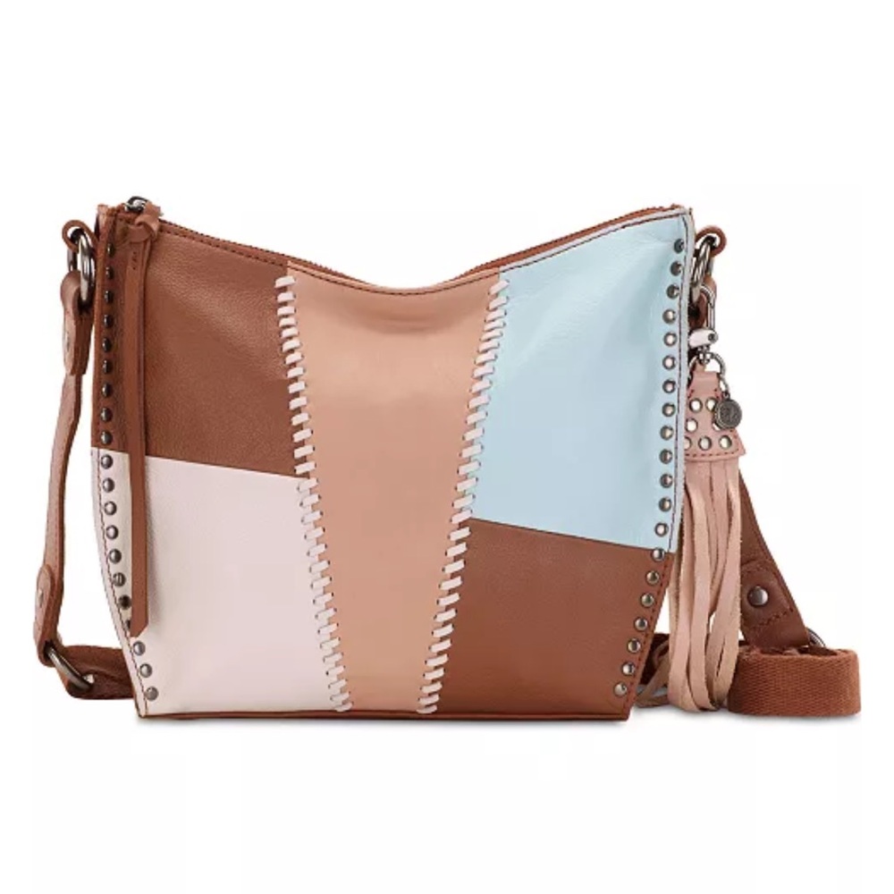 The Sak Silverlake Leather City Crossbody Bag! Patchwork!